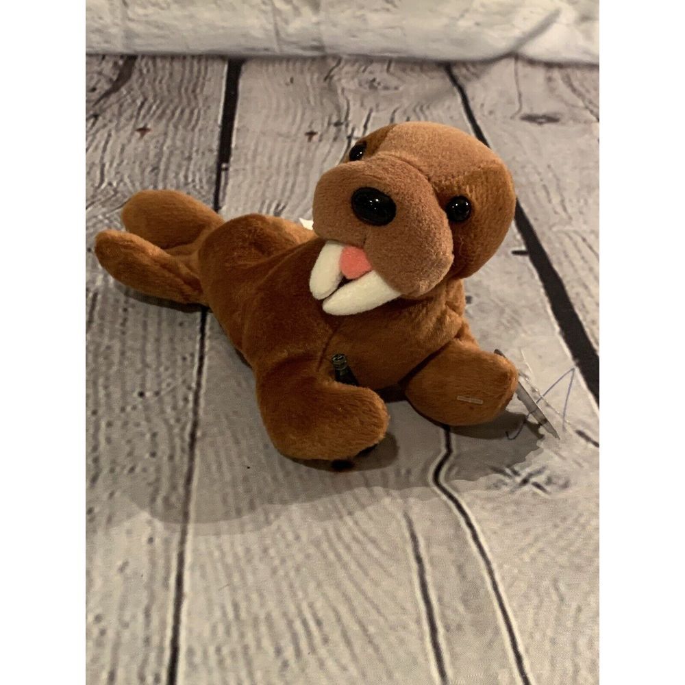 Vintage 1997 Coca-Cola Walrus with‎ Bottle Collectible Mini Bean Bag-Beanie NEW